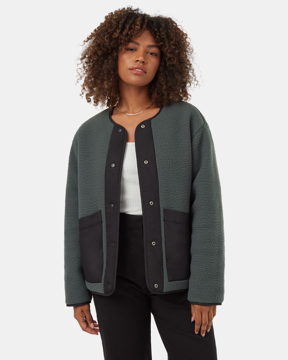Women's Oversized Wool Bomber Jacket