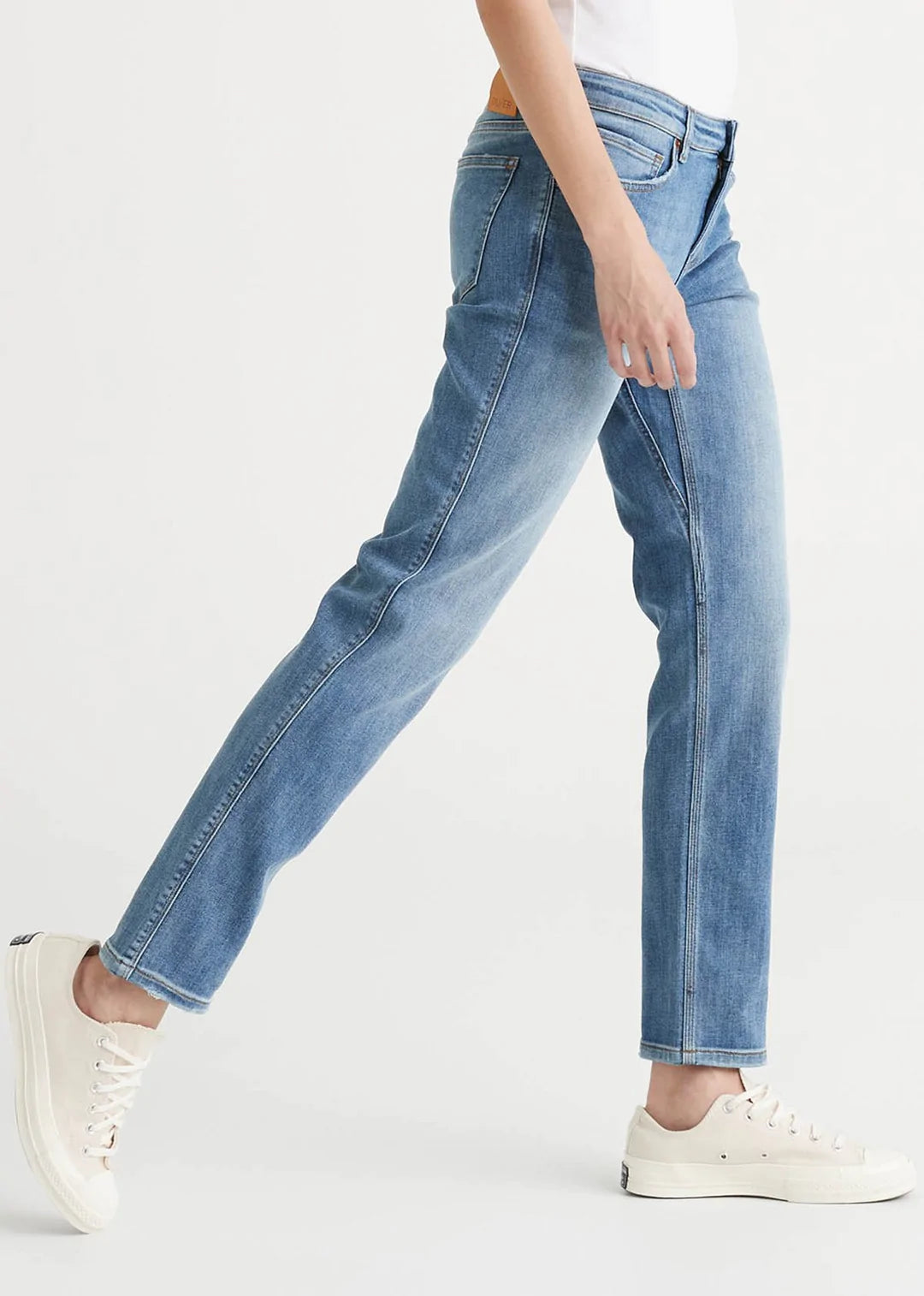 Performance Denim Mid Rise Skinny Jeans for Women (FINAL SALE) – Half-Moon  Outfitters